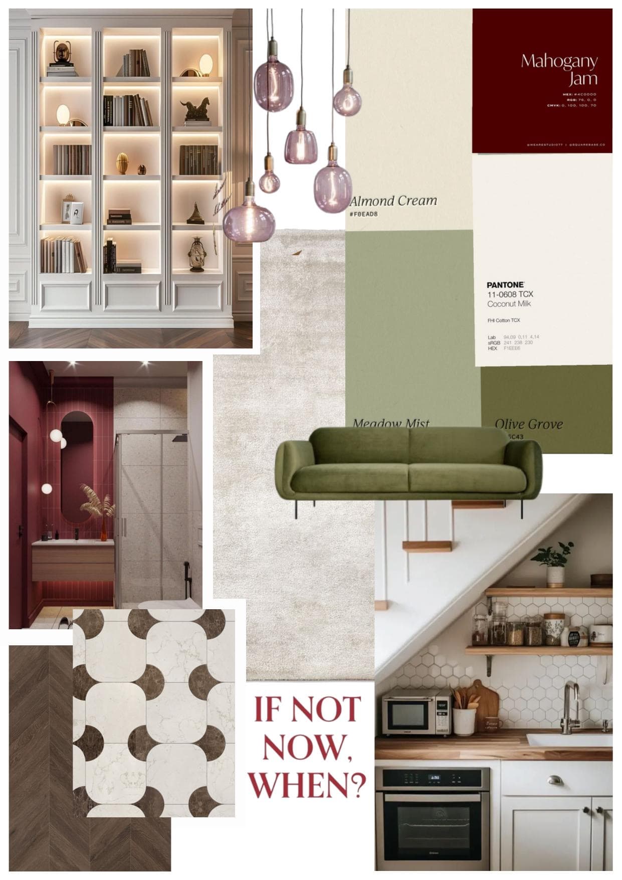 Galériás garzonlakás Moodboard
