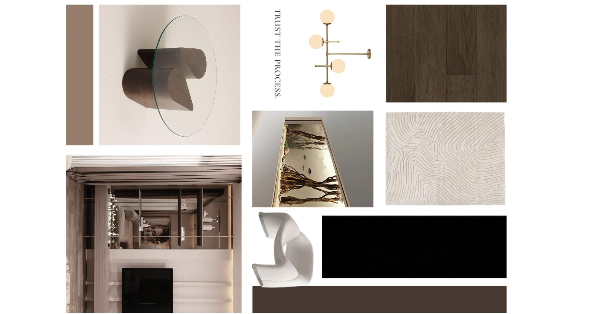 Kétszintes lakás Nappali moodboard